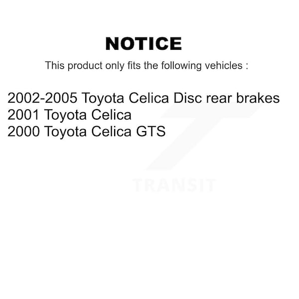 Front Rear Semi-Metallic Brake Pads Kit For Toyota Celica